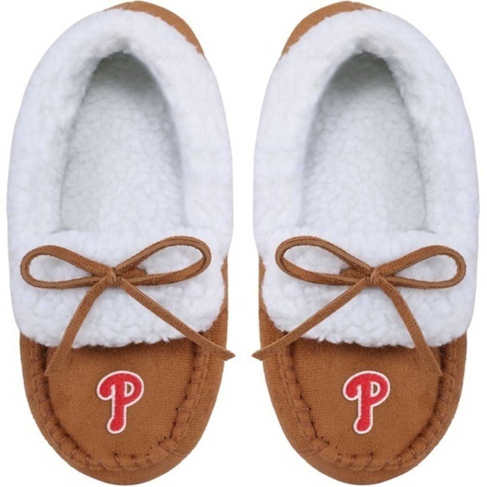 NWT Philadelphia Phillies FOCO Youth Moccasin Slippers M(3-4